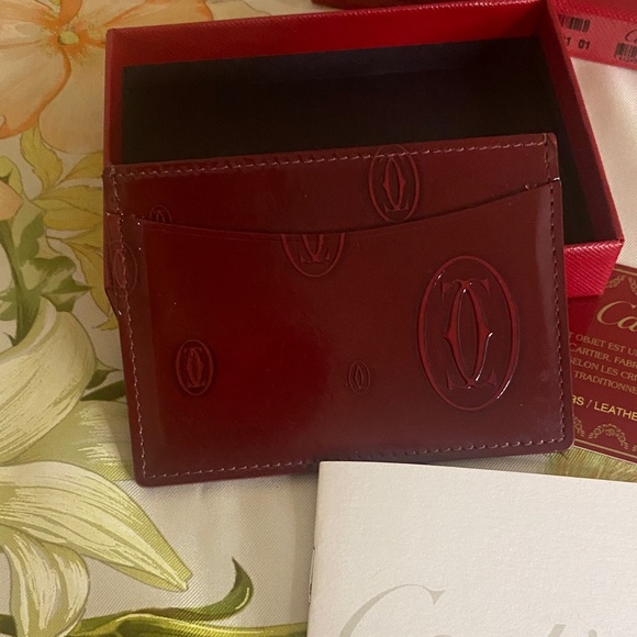 Cartier Happy Birthday Leather Card Holder